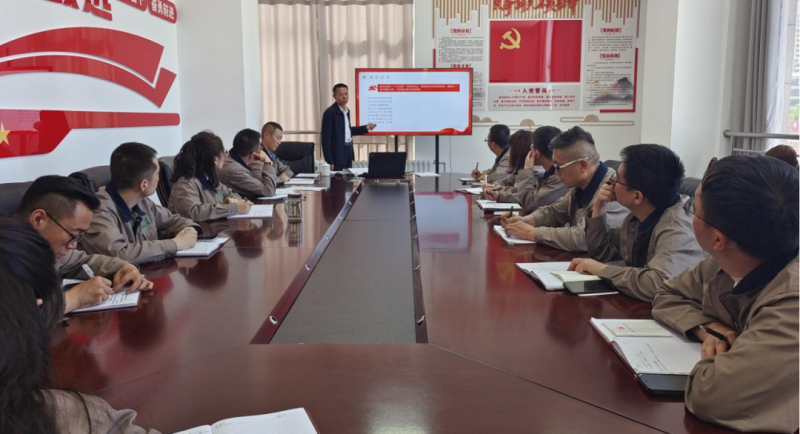 恪守“六大紀(jì)律” 筑牢思想根基——集團(tuán)黨委委員、紀(jì)委書記赴朝物開投公司黨支部講授專題黨課